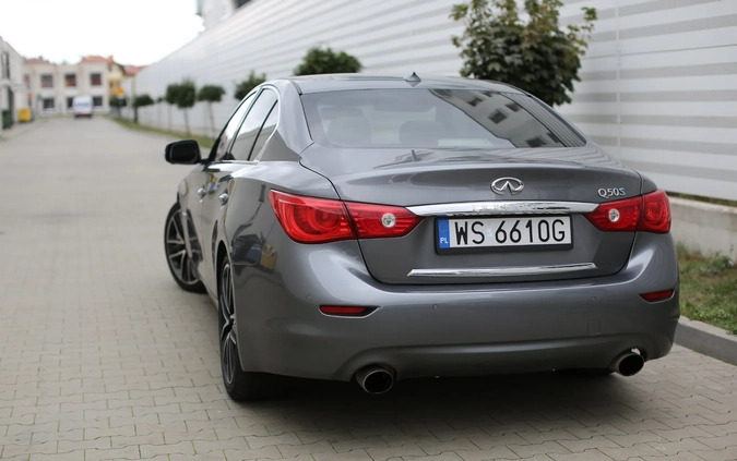 Infiniti Q50 cena 64999 przebieg: 226000, rok produkcji 2014 z Siedlce małe 277